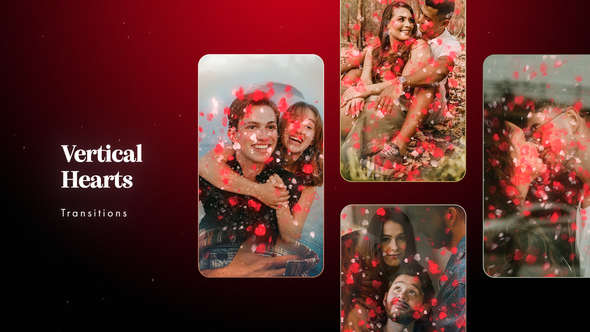 Photo of Vertical Hearts Transitions – Videohive 61547206