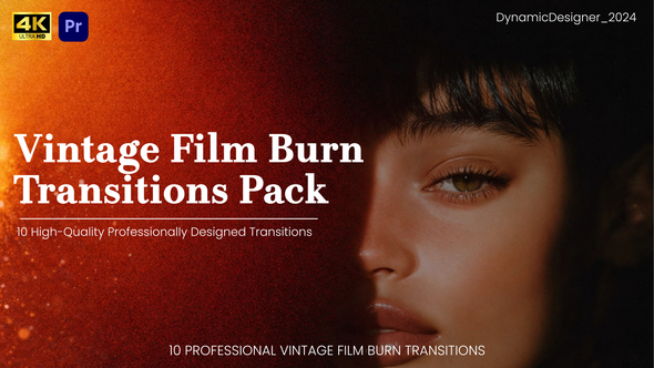 Photo of Vintage Film Burn Transitions Pack Premiere Pro – Videohive 61527049