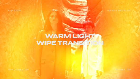 Photo of Warm Light Wipe Transition – Videohive 61537810