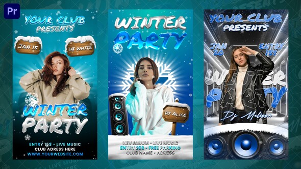 Photo of Winter Party Instagram Reels | MOGRT – Videohive 61392405