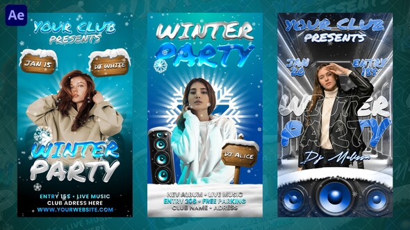 Photo of Winter Party Instagram Reels – Videohive 61392397