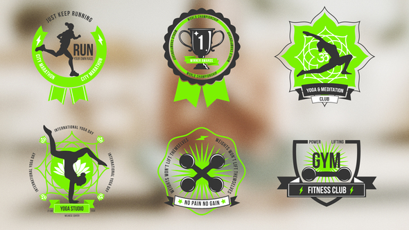 Photo of Yoga Sports Running Gym Fitness Titles – Videohive 60941464