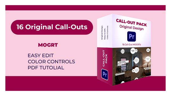 Photo of 16 Call Outs for Premiere Pro | MOGRTs – Videohive 61799493