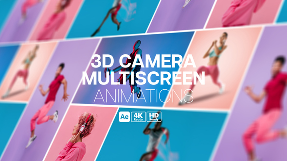 Photo of 3D Camera Multiscreen Animations – Dynamic Camera Moves for Split Screen Videos – Videohive 59060978