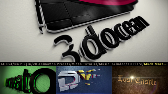 Photo of 3D Logo Title Intro Animation Kit – Videohive 9601635