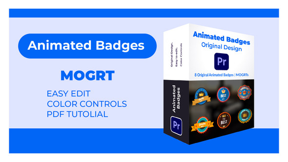 Photo of 8 Original Animated Badges | MOGRTs – Videohive 61831509