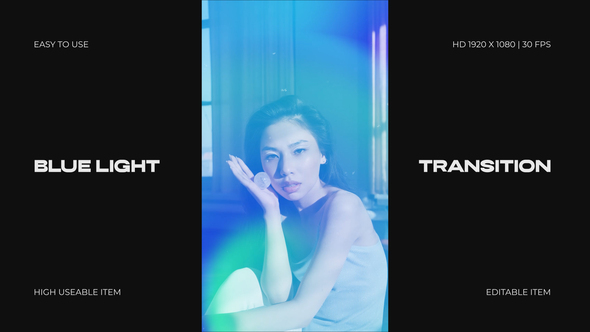 Photo of Blue Light Transition – Videohive 61556408