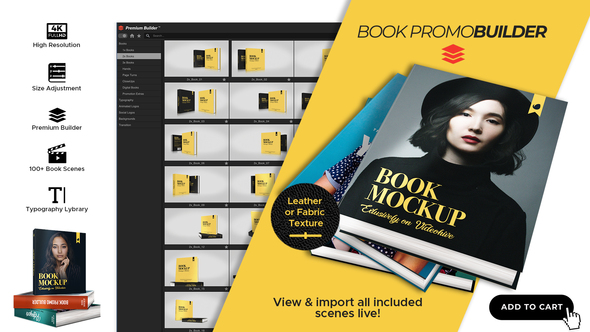Photo of Book Promo Builder v3 | 100+ 3D Book Mockup Scenes for After Effects – Videohive 25234937