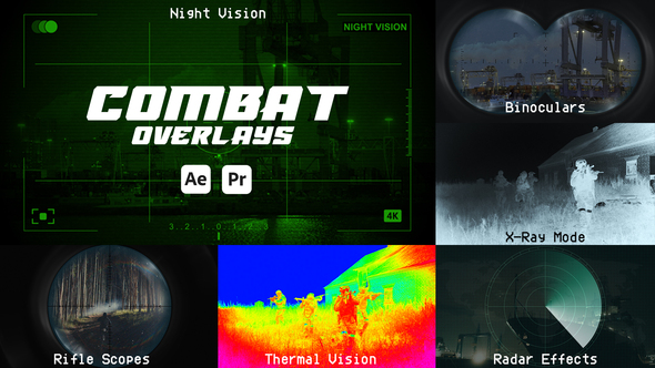 Photo of Combat Overlays — Tactical HUD FX Pack for After Effects & Premiere Pro – Videohive 57343298