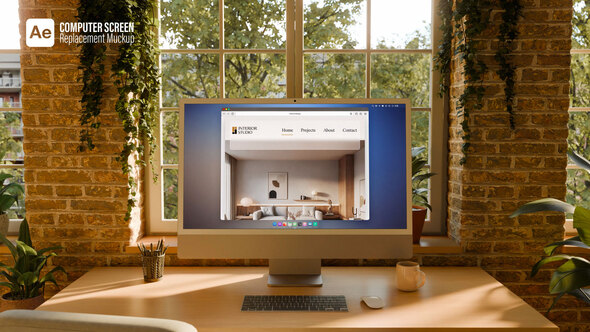 Photo of Computer Monitor Screen Animations – Zoom In & Camera Moves – Loft Interior | AE Template – Videohive 62017135