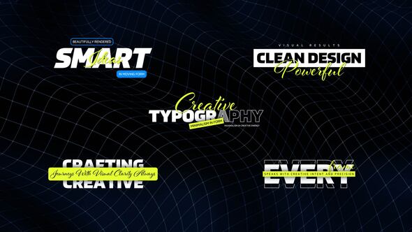Photo of Creative Typography – Videohive 61853933