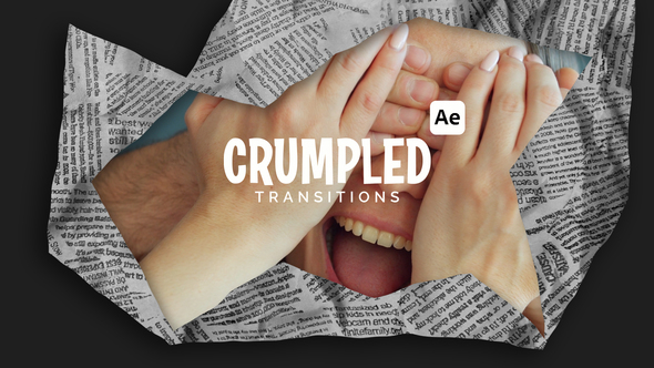 Photo of Crumpled Paper Transitions for After Effects — 10 Textures, 10 Transitions, 4K/HD/Portrait/Square – Videohive 57146301