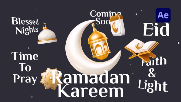 Photo of Cute 3D Ramadan Celebration – Videohive 61853214
