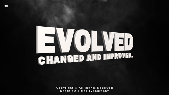 Photo of Depth 3D Titles – Videohive 61753773