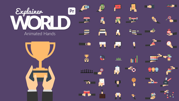 Photo of Explainer World | Animated Hands for Premiere Pro – Cartoon Character Presentation Animation Templat – Videohive 54792465