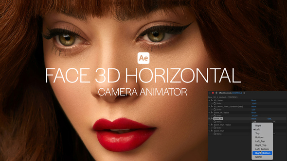 Photo of Face 3D Horizontal Camera Animator – Realistic Head Turn Motion Controller – Videohive 58088978