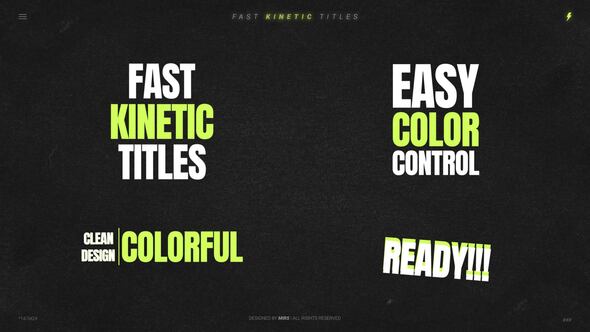 Photo of Fast Kinetic Titles – Videohive 61921630