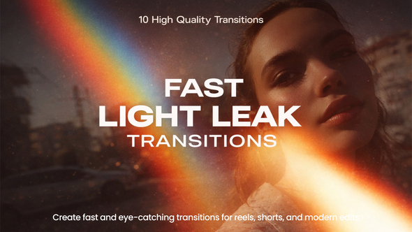 Photo of Fast Light Leak Transitions DaVinci Resolve – Videohive 61702010