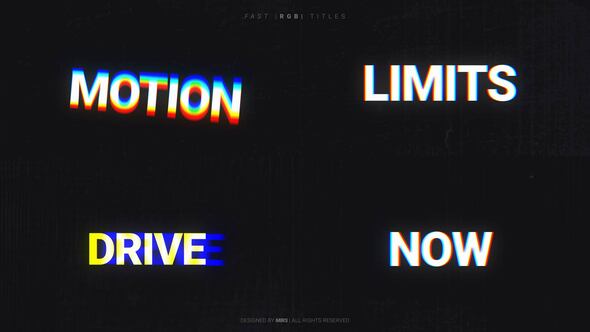 Photo of Fast RGB Titles – Videohive 61994548