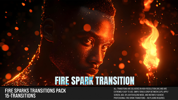 Photo of Fire Sparks Transitions Pack For DaVinci Resolve – Videohive 61680036