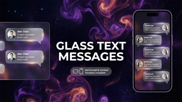 Photo of Glass Text Messages – Videohive 61981208