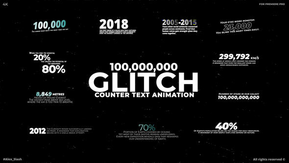 Photo of Glitch Counter Text Animation | MOGRT – Videohive 61576564