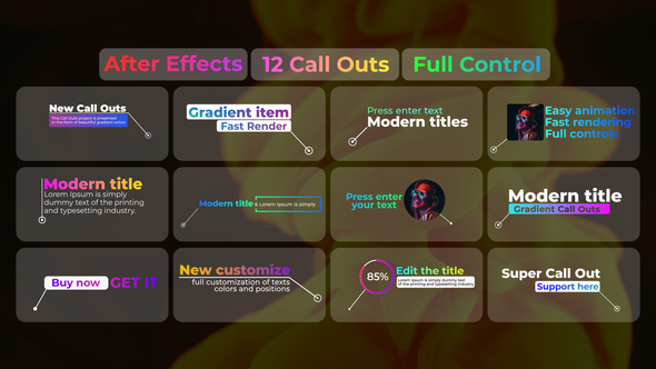 Photo of Gradient Call Outs for After Effects – Videohive 38713495