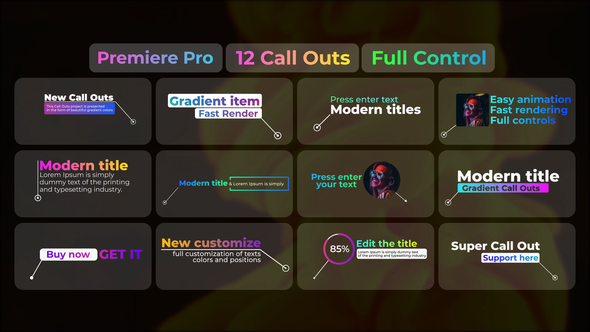Photo of Gradient Call Outs for Premiere Pro – Videohive 38803296