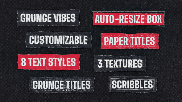 Photo of Grunge Titles – Videohive 62036733