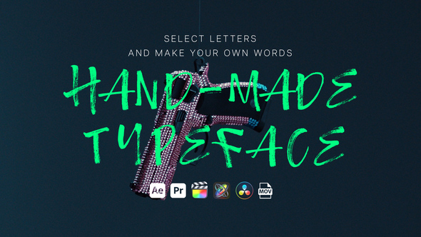 Photo of Hand Made Typeface – Organic Handwritten Typography Animation Pack – Videohive 57631081