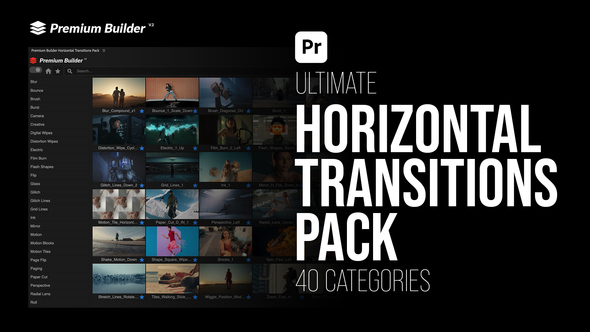 Photo of Horizontal Transitions Pack for Premiere Pro – Dynamic Seamless Transition Effects Collection – Videohive 57096096