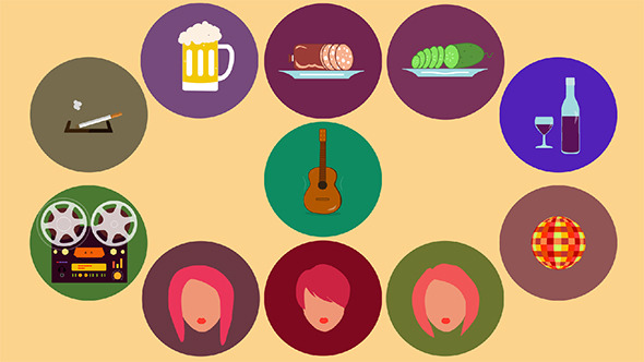 Photo of Animated icons for the party – Videohive 8782499