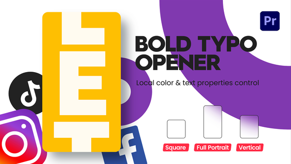 Photo of Instagram Bold Typo Opener – Videohive 38546180