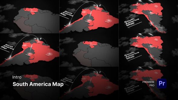 Photo of Intro – South America Map – Videohive 61851241