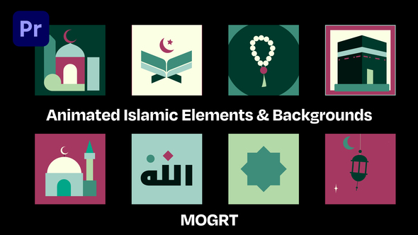 Photo of Islamic Background & Animated Element – Mogrt – Videohive 61891268