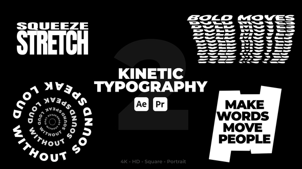 Photo of Kinetic Typography v2 — 10 Dynamic Title Animations (4K/HD/Portrait/Square, MOGRT) – Videohive 58357743