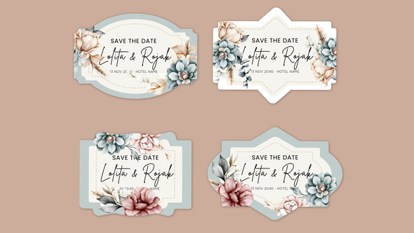 Photo of Label Flower Titles – Videohive 61791565