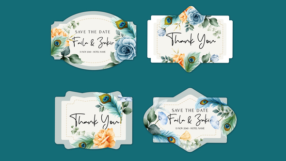 Photo of Label Flower Titles – Videohive 61903121