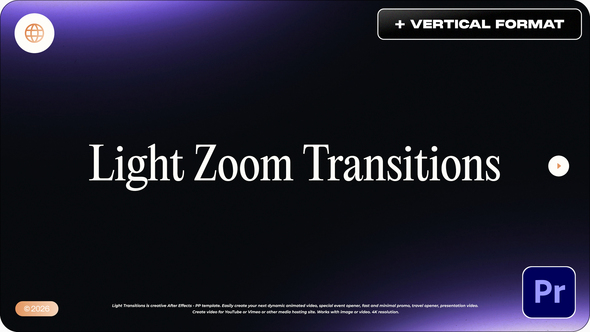 Photo of Light Zoom Transitions For Premiere Pro – Videohive 61681614