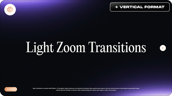 Photo of Light Zoom Transitions – Videohive 61830093