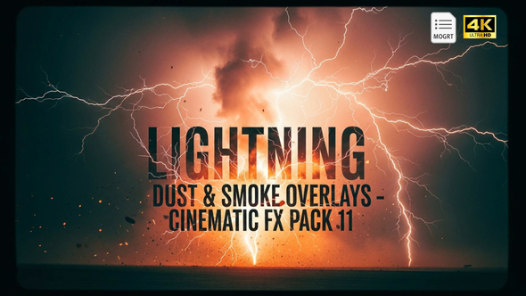 Photo of Lightning Dust & Smoke Overlays – Cinematic FX Pack MOGRT – Videohive 61567779