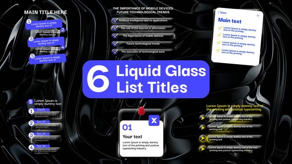 Photo of Liquid Glass List Titles | MOGRT – Videohive 61853247