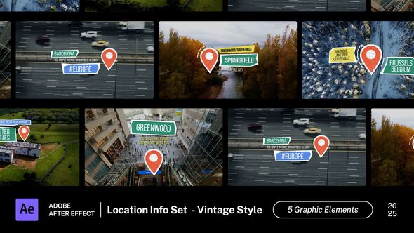 Photo of Location Info Set Vintage Ripped Paper – Videohive 61104035
