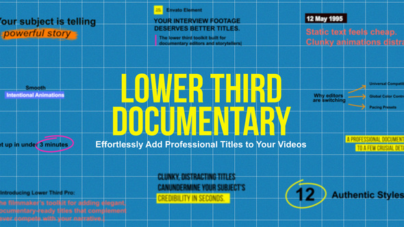 Photo of Lower Third Documentary – Videohive 61957264