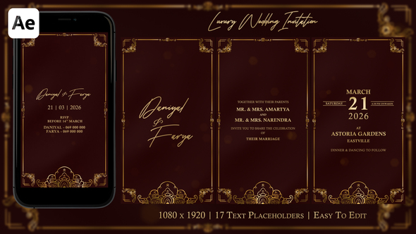 Photo of Luxury Wedding Invitation 2 – Videohive 62012948