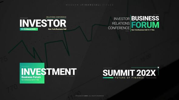 Photo of Modern Financial Titles – Videohive 61921046