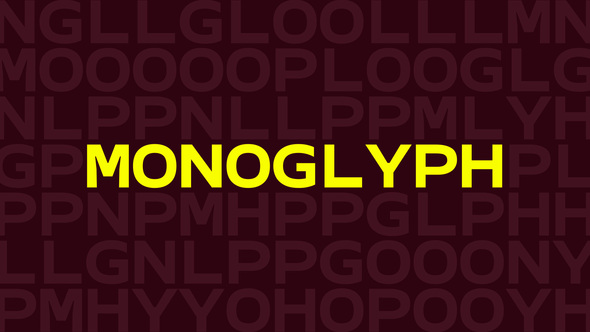 Photo of MONOGLYPH – Videohive 61693188