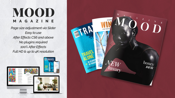 Photo of Mood Magazine Promo – 22-Scene Page Flip Magazine Mockup for After Effects (No Pre-renders, 4K) – Videohive 34054293