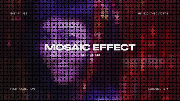 Photo of Mosaic Preset Effect – Videohive 61959071