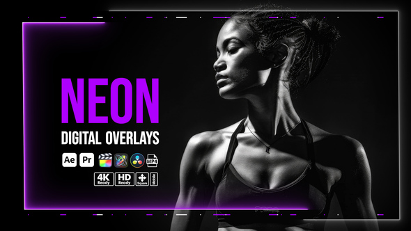 Photo of Neon Digital Overlays – Futuristic Glitch Light Motion Effects Pack – Videohive 56241183